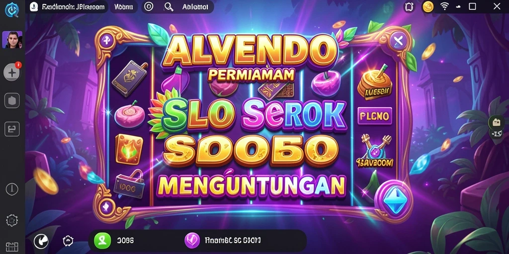 Tampilan gameplay Slot penuh warna di ALVENDO.
