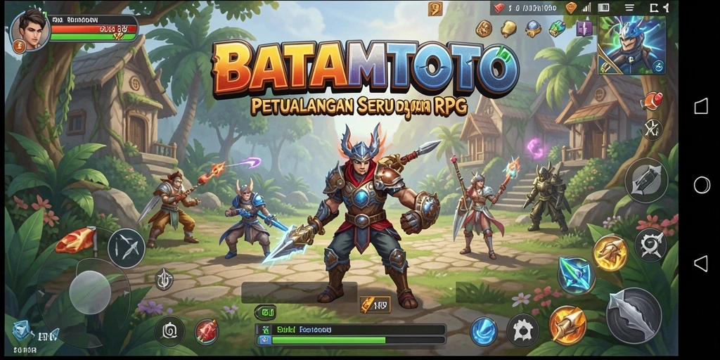 Tangkapan layar menunjukkan pertarungan seru di dunia BATAMTOTO.
