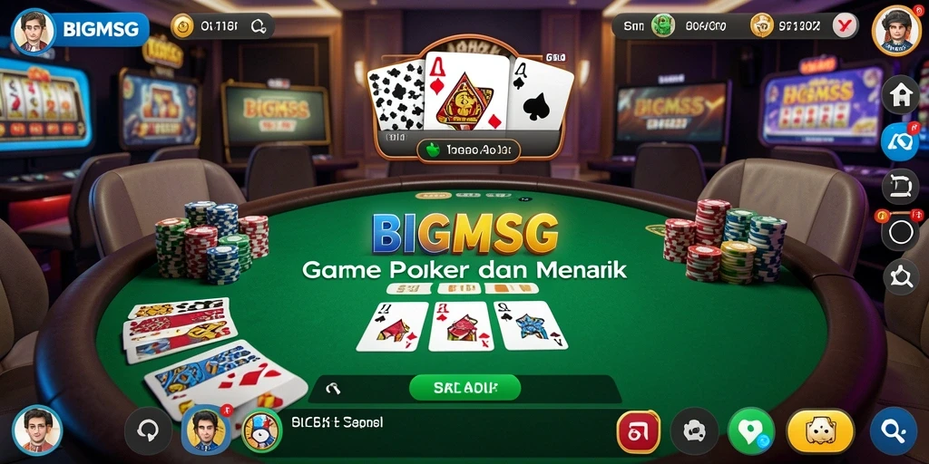 Gameplay poker yang seru dan interaktif di BIGMSG.