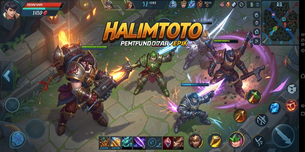 Gameplay menarik dalam pertempuran epik HALIMTOTO.
