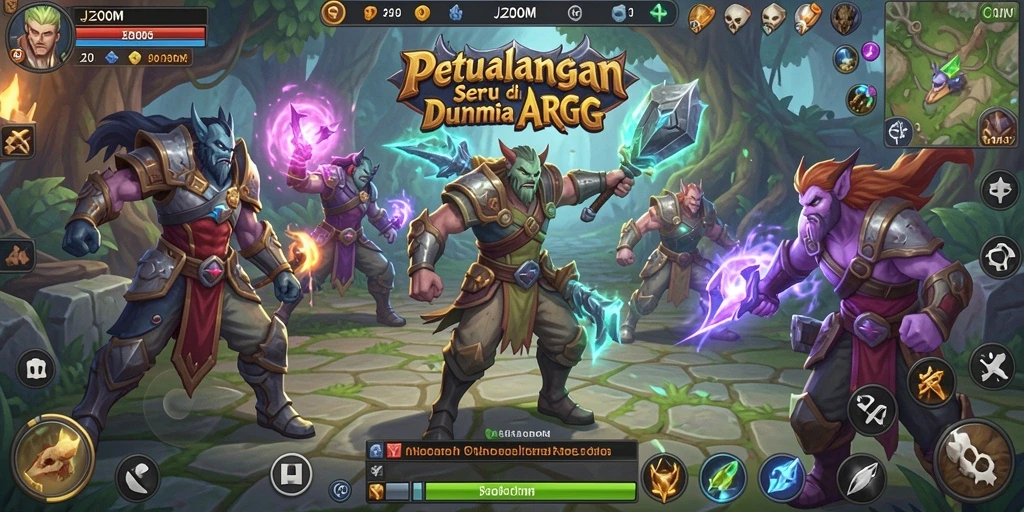 Tampilan grafis menakjubkan dari gameplay ARPG J200M.