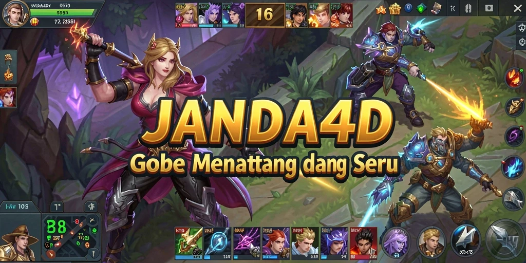 Tangkapan layar Gameplay JANDA4D menampilkan aksi pertempuran seru.