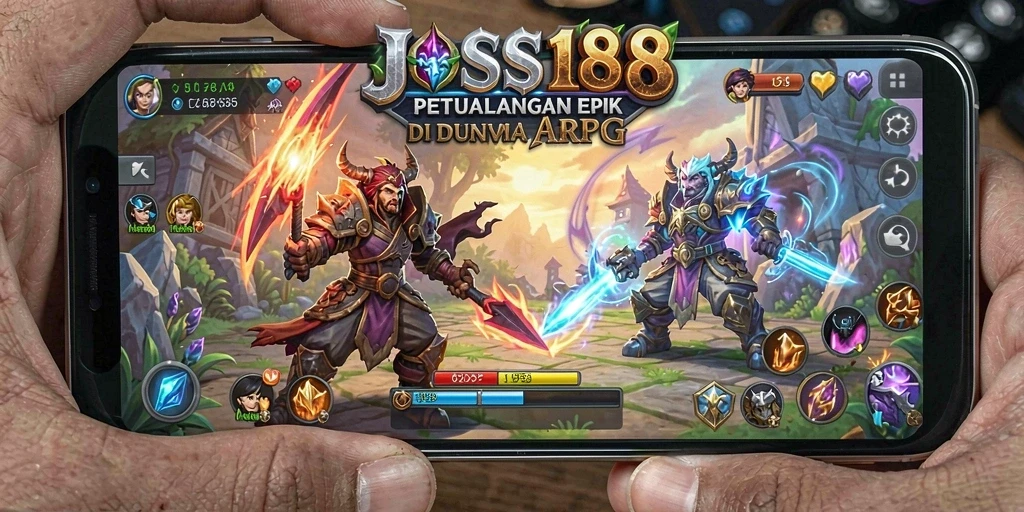 Tampilan gameplay JOSS188 yang seru dalam pertempuran ARPG.