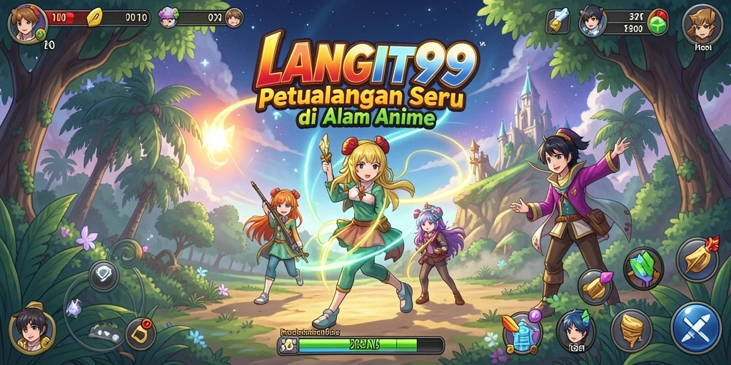 Screenshot LANGIT99 menampilkan aksi karakter Anime yang menarik dan penuh warna.