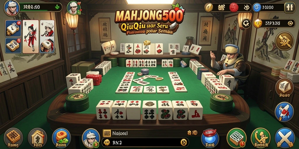 Tangkapan layar menampilkan gameplay QiuQiu yang seru.