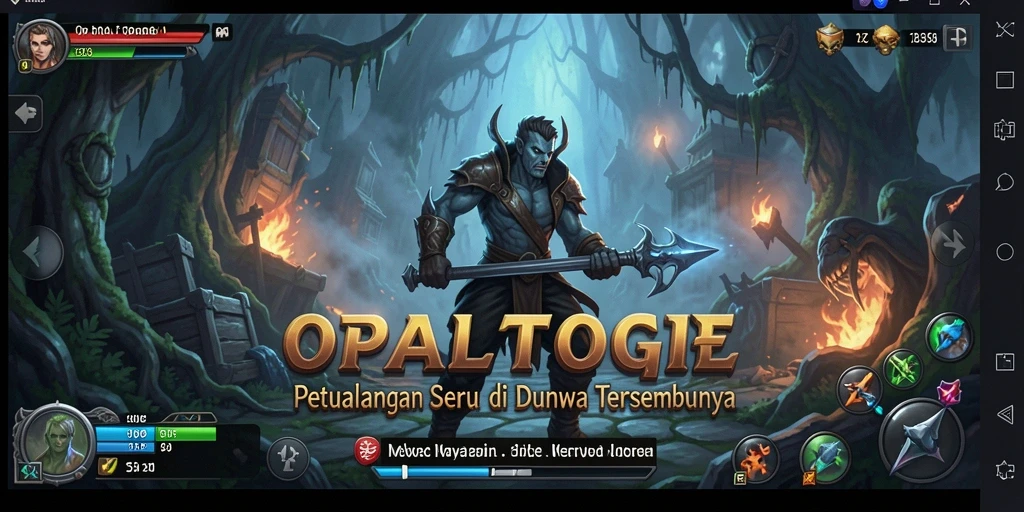 Tangkapan layar utama OPALTOGEL menampilkan gameplay yang mendebarkan dan tampilan dunia yang kaya.