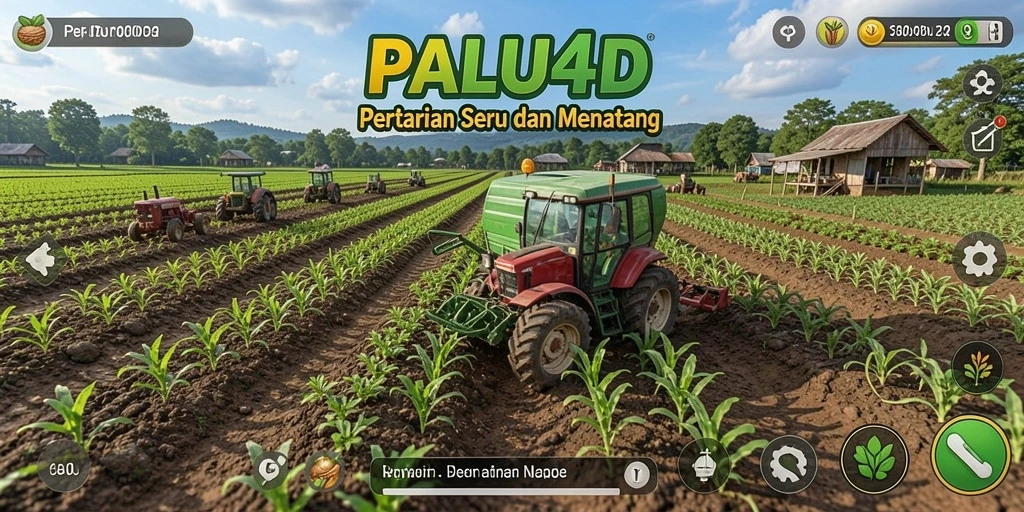 Tampilan gameplay PALU4D dengan pengalaman bertani yang nyata.