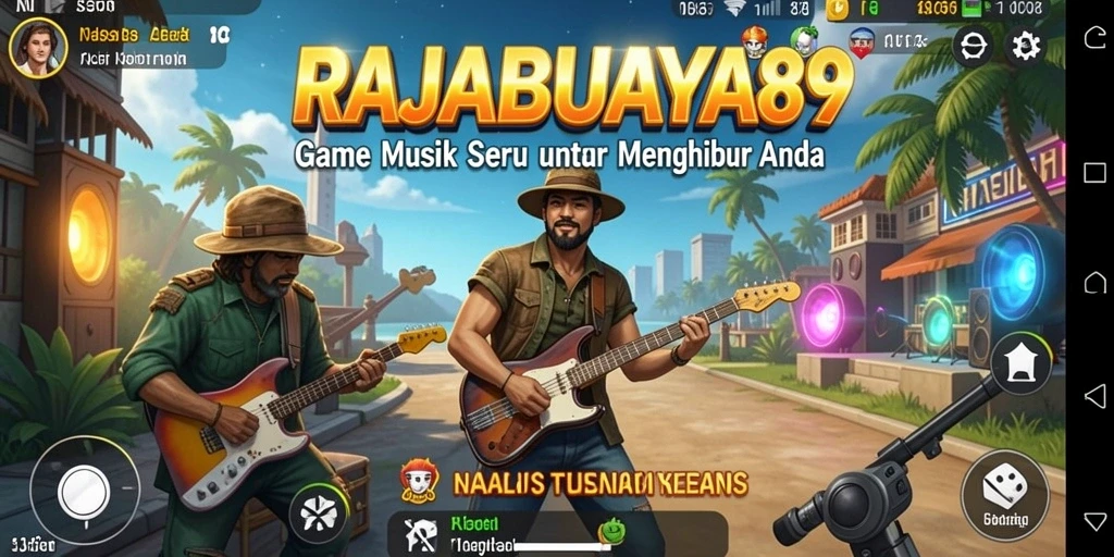 Tampilan gameplay RAJABUAYA89 yang seru dengan alunan musik.